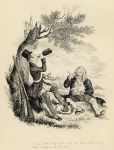 Cockney social caricature, shooters picnic, Robert Seymour, 1835 / 1878
