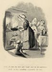 Cockney social caricature, cooking, Robert Seymour, 1835 / 1878
