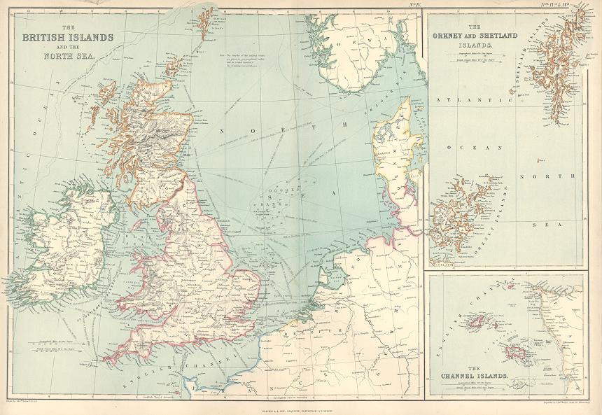 British Isles map, 1872