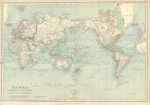 The World on Mercators Projection, 1872