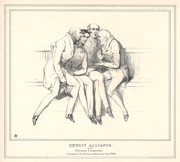 Unholy Alliance. John Doyle, HB Sketches, 1830
