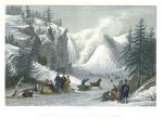Canada, Montmorency Waterfall & Cone in Winter, 1844
