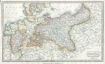 Prussia map, 1828