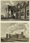 Hampshire, Priory of Twynham (or Christ Church), (2 prints), 1786