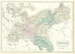 Prussia map, 1856