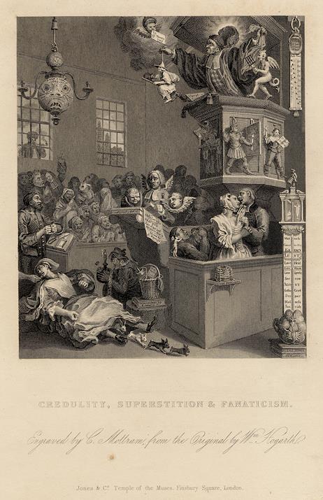 Credulity, Superstition & Fanaticism, Hogarth, 1833