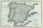 Spain & Portugal map, published about 1778