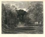 Devon, At Dartington, F.C.Lewis etching, 1845