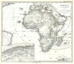 Africa map, 1877