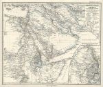 Arabia & North East Africa map, 1877