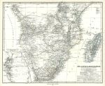 Southern Africa & Madagascar map, 1877