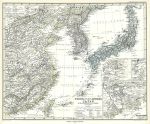 China & Japan map, 1877