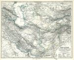 Iran, Pakistan & Afghanistan map, 1877