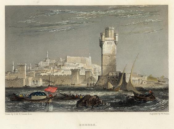 Greece, Rhodes, 1834