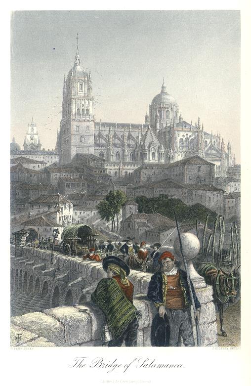Spain, Bridge of Salamanca, 1875