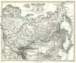 North & Mid Asia map, 1877
