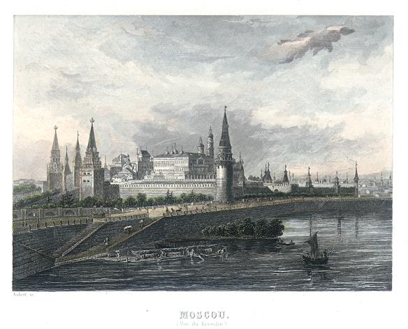 Russia, Moscow, The Kremlin, 1845