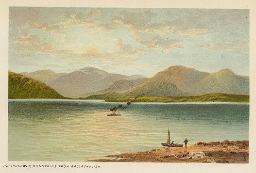 Scotland, Ardgower Mountains from Ballaghulish, 1894