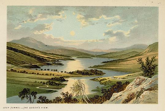 Scotland, Loch Tummel - The Queen's View, 1894