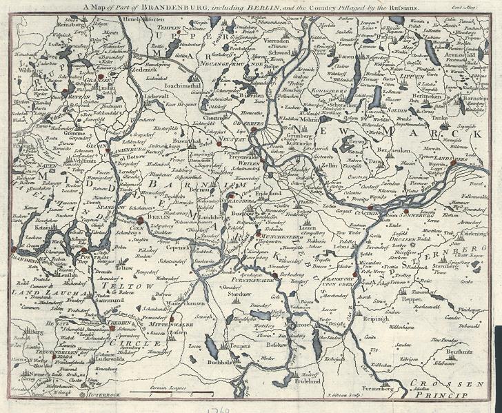 Germany, Part of Brandenburg, 1760