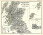 Scotland and North England map, 1877