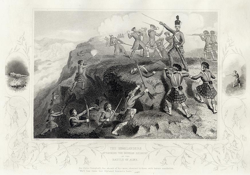 Battle of the Alma with The Highlanders in 1854, 1860