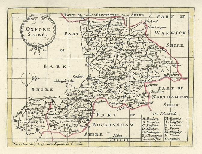 Oxfordshire map, 1786