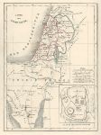 Holy Land historical map, 1835