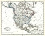 North America map, 1877