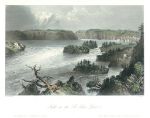 Canada, Falls on the St.John River, 1842