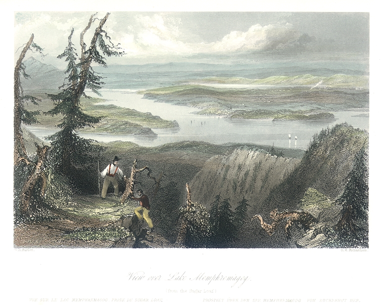 Canada, View over Lake Memphremagog, 1842
