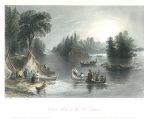 Canada, Indian Scene on the St.Lawrence, 1842