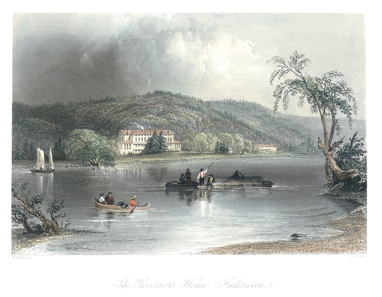 Canada, Frederickton, The Governor's House, 1842
