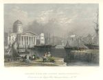 Lancashire, Liverpool, Canning Dock & Custom House, 1842