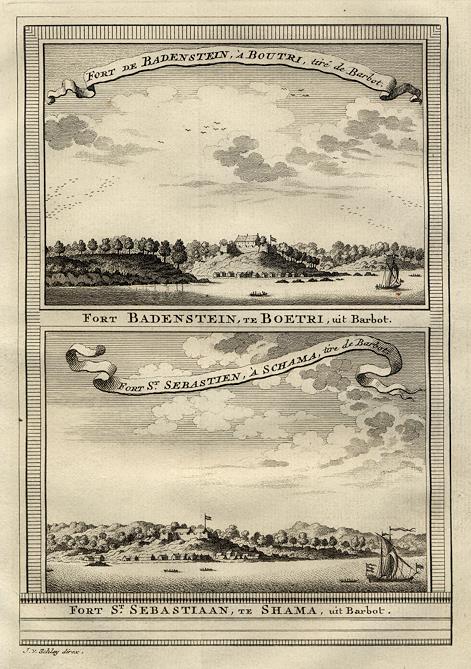 West Africa, Forts Badenstein & St.Sebastian, 1760