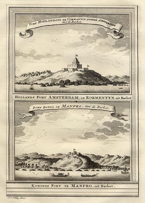 West Africa, Dutch Fort Amsterdam & Fort Royal de Manfro, 1760