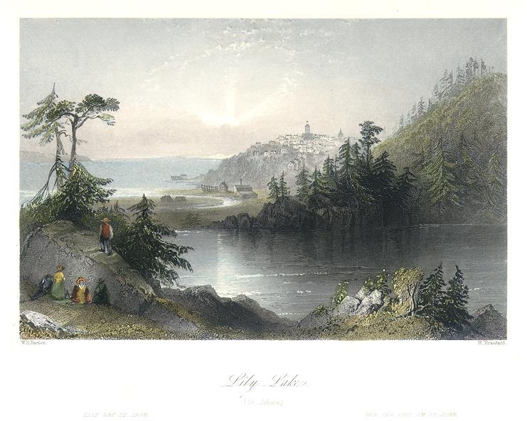 Canada, Lily Lake, St.John's, 1842