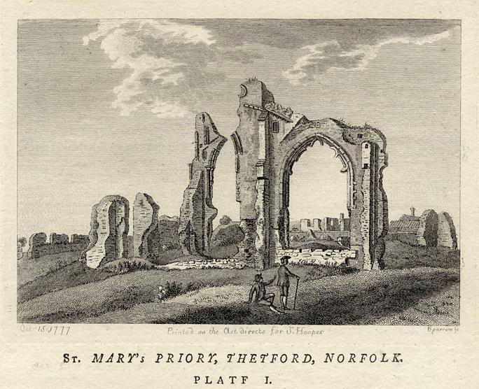 Norfolk, Thetford, St.Mary's Priory, 1786