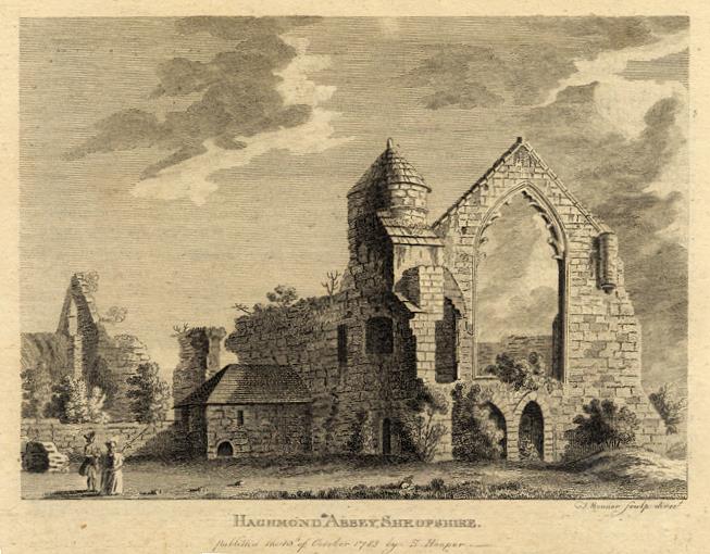 Shropshire, Haughmond Abbey, 1786