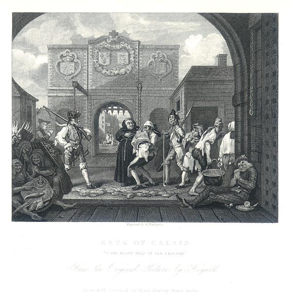 Gate of Calais, Hogarth, 1833