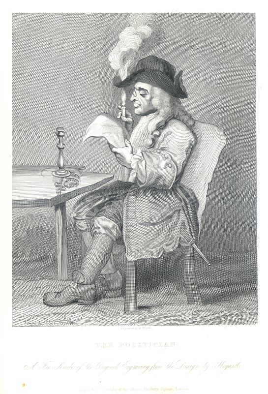 The Politician, Hogarth, 1833