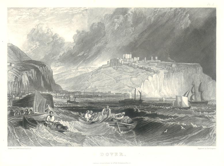 Kent, Dover, Turner/Lupton mezzotint, 1877