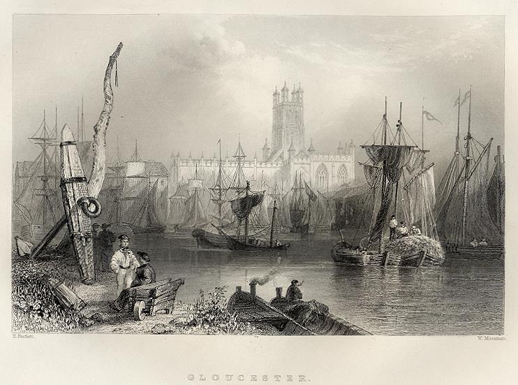 Gloucester docks, 1842