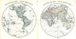 The World in Hemispheres (on two sheets), 1877