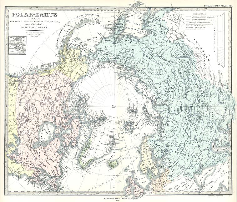 North Polar map, 1877