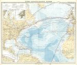 North Atlantic Ocean map, 1877