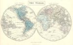 The World in Hemispheres, 1856