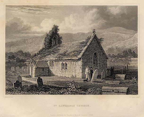 Isle of Wight, St.Lawrence Church, 1834