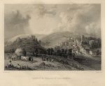 Isle of Wight, Carisbrooke Castle & Village, 1834