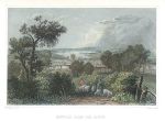 Isle of Wight, Newport from the South, 1834